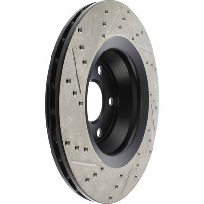 StopTech Sport Drilled/Slotted Brake Rotor; Rear Left