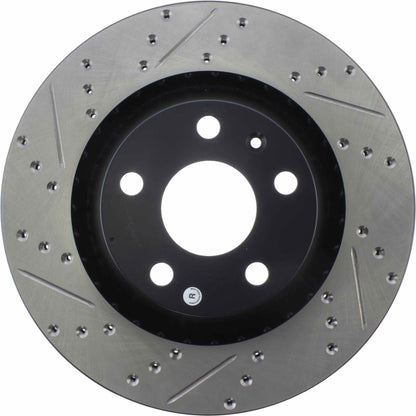StopTech Sport Drilled/Slotted Brake Rotor; Rear Right
