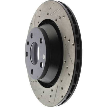 StopTech Sport Drilled/Slotted Brake Rotor; Rear Right