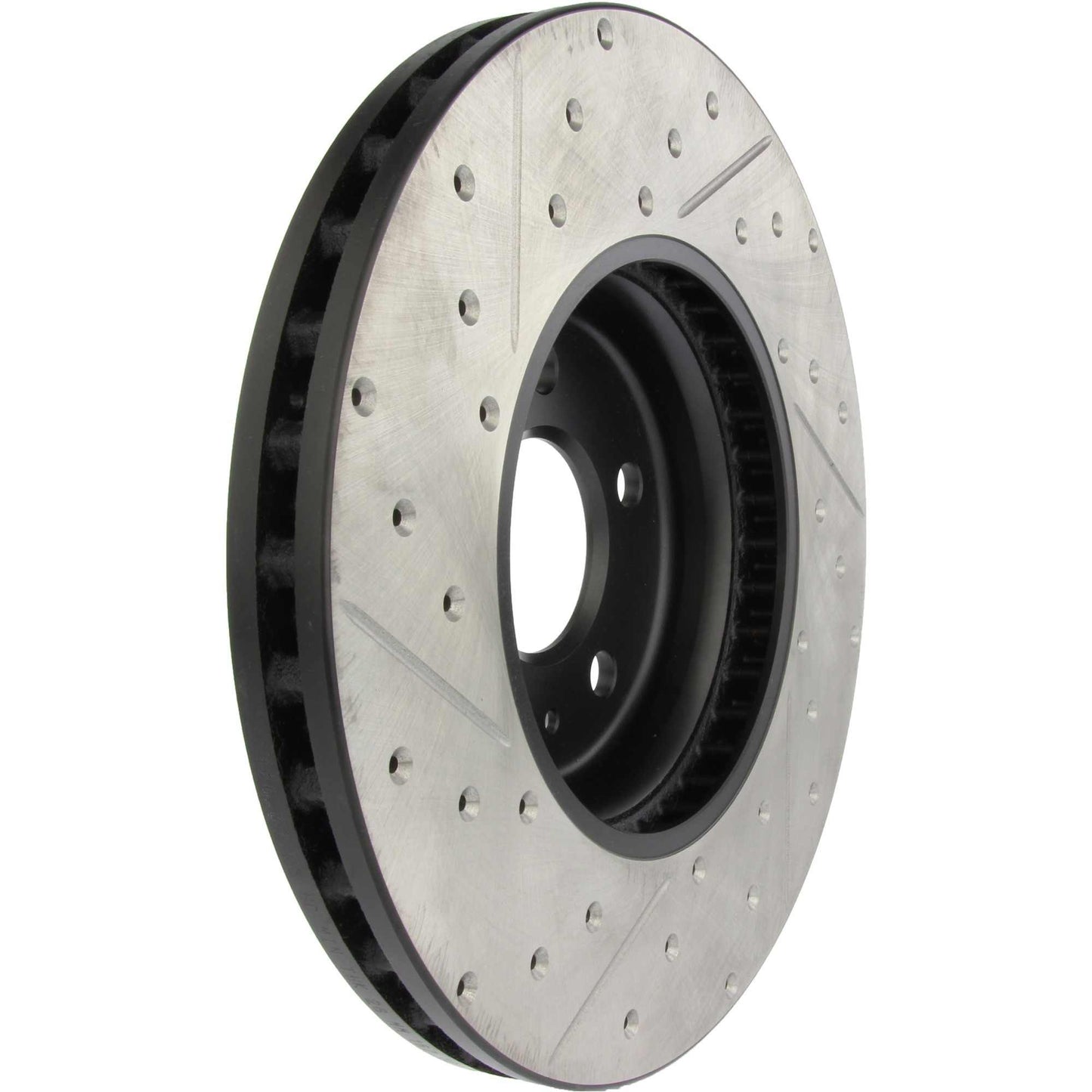 StopTech 08-11 Audi A5 Quattro w/TRW/Girling Brakes Cryo Sport Slotted & Drilled Front Left Rotor 127.33123CL