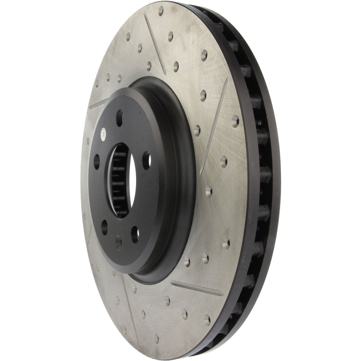 StopTech Sport Drilled/Slotted Brake Rotor; Front Left