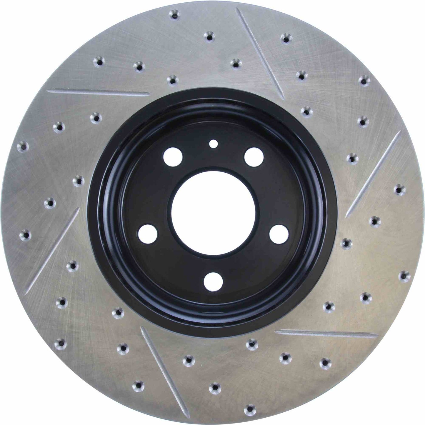StopTech Sport Drilled/Slotted Brake Rotor; Front Right