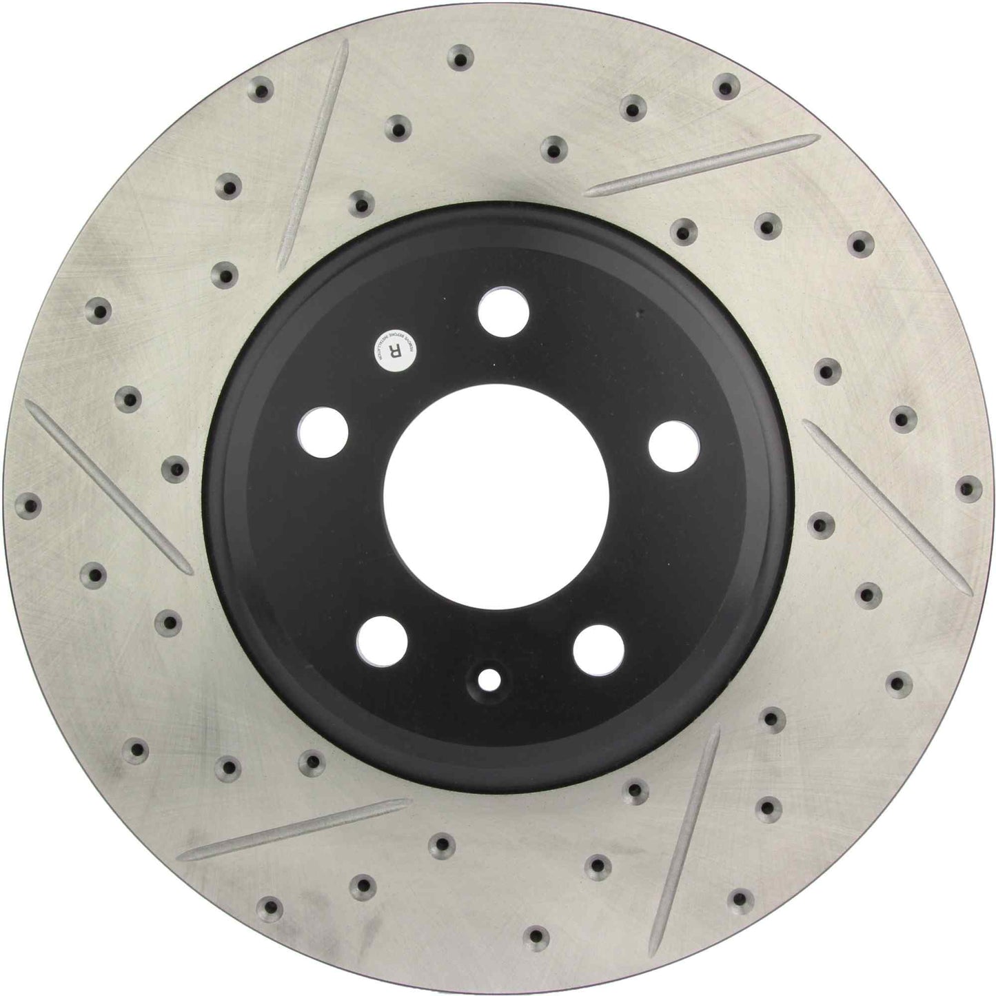 StopTech Sport Drilled/Slotted Brake Rotor; Front Right
