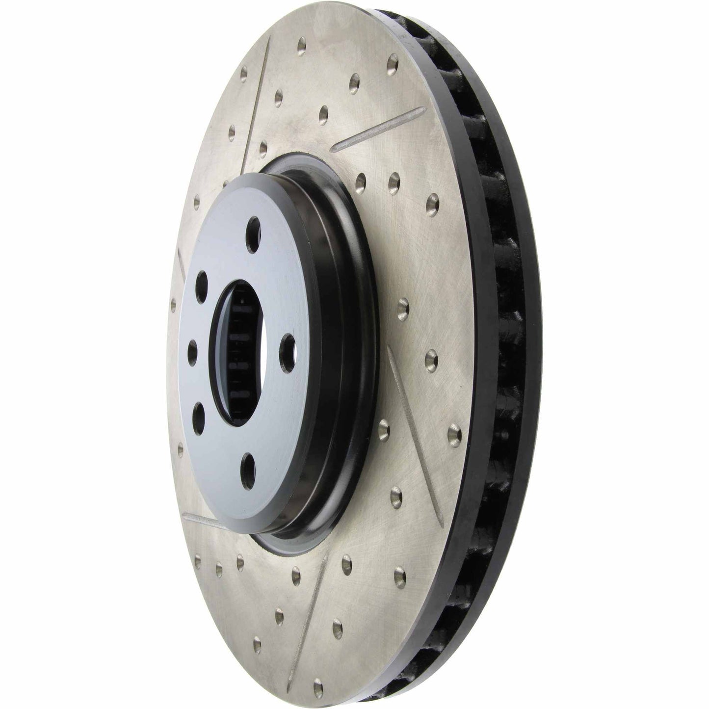 StopTech Sport Drilled/Slotted Brake Rotor; Front Right