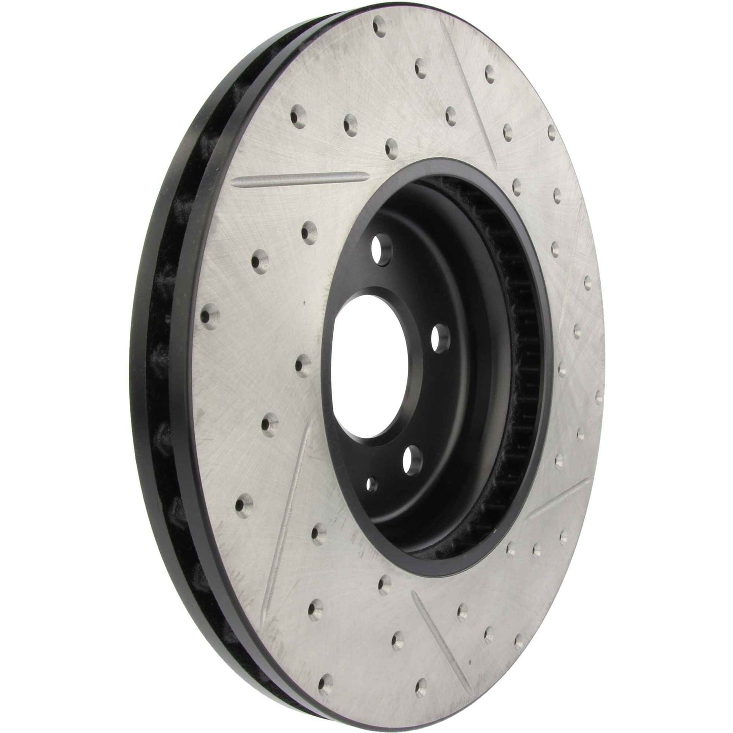 StopTech Sport Drilled/Slotted Brake Rotor; Front Right
