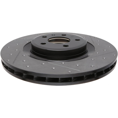StopTech 2008-2012 Audi S4 Slotted & Drilled Left Front Brake Rotor 127.33124L