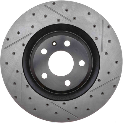 StopTech 2008-2012 Audi S4 Slotted & Drilled Left Front Brake Rotor 127.33124L