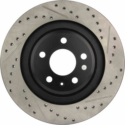 StopTech 2008-2010 Audi S5 Sport Slotted & Drilled Rear Left Cyro Rotor 127.33125CL