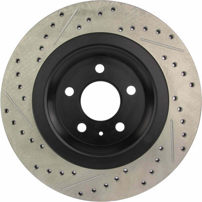 StopTech Sport Drilled/Slotted Brake Rotor; Rear Left
