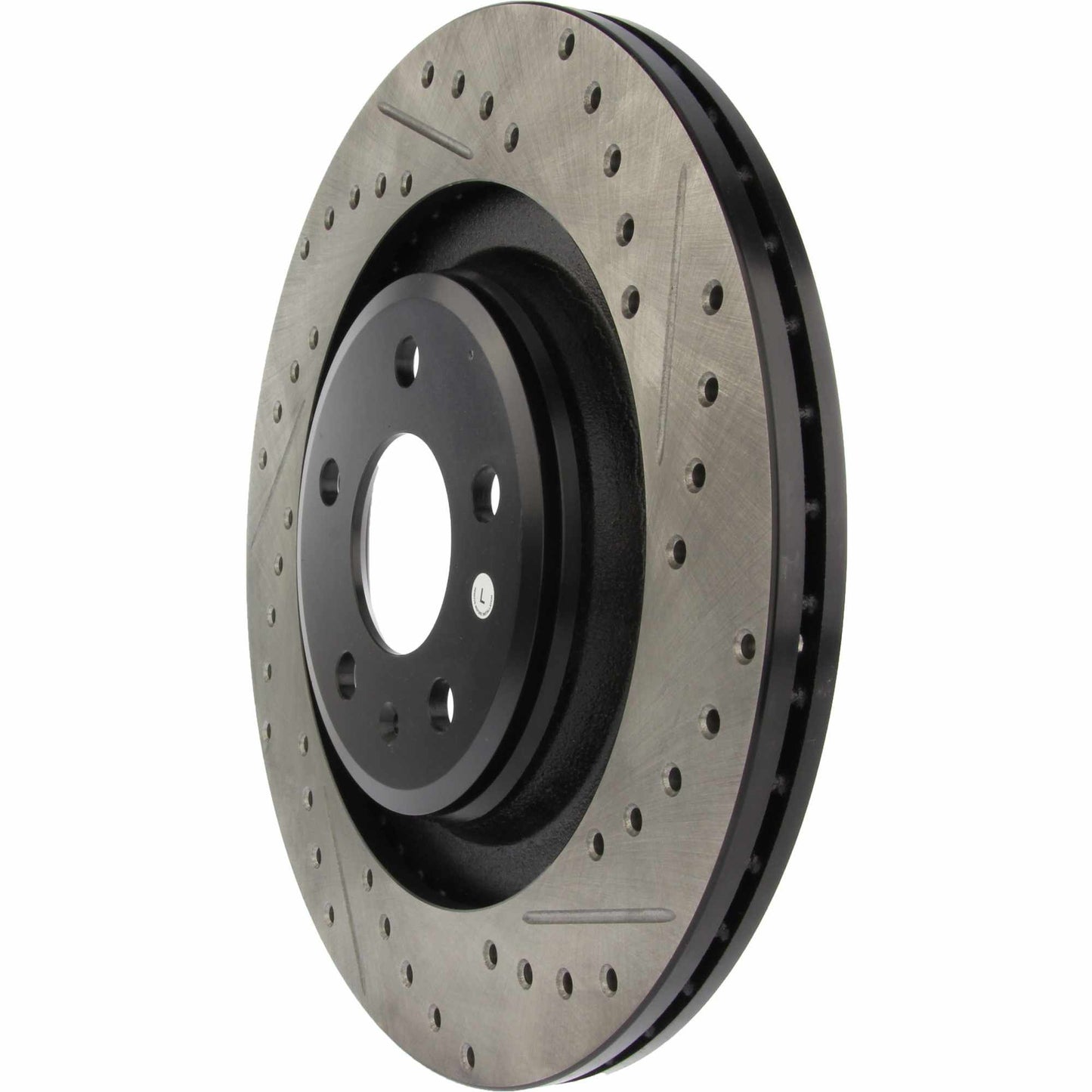 StopTech Sport Drilled/Slotted Brake Rotor; Rear Left