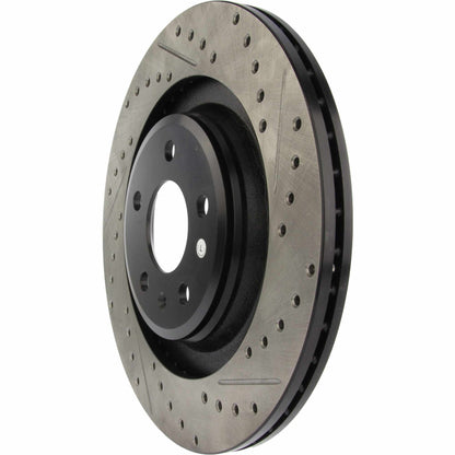 StopTech Sport Drilled/Slotted Brake Rotor; Rear Left