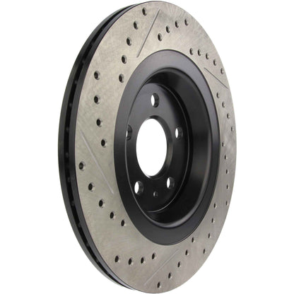 StopTech Sport Drilled/Slotted Brake Rotor; Rear Left