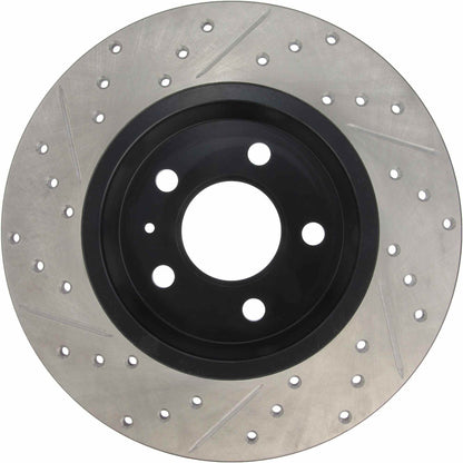 StopTech 08-17 Audi A5/A5 Quattro w/TRW/Girling Brakes Sport Slotted & Drilled Rear Left Cryo Rotor 127.33127CL