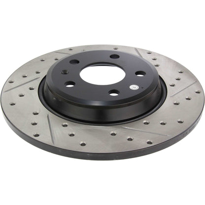 StopTech Sport Drilled/Slotted Brake Rotor; Rear Left