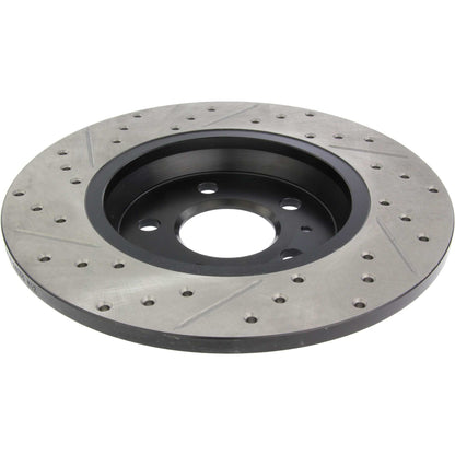 StopTech Sport Drilled/Slotted Brake Rotor; Rear Left