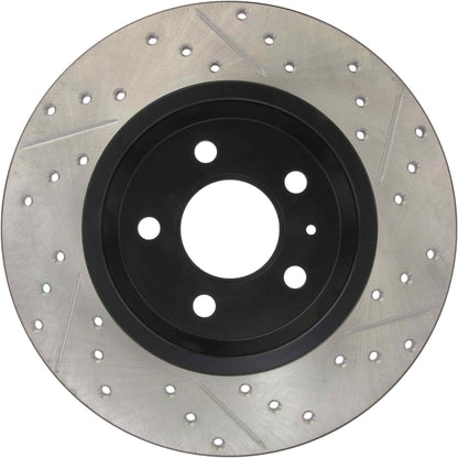 StopTech Sport Drilled/Slotted Brake Rotor; Rear Right