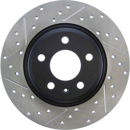 StopTech Sport Drilled/Slotted Brake Rotor; Rear Right