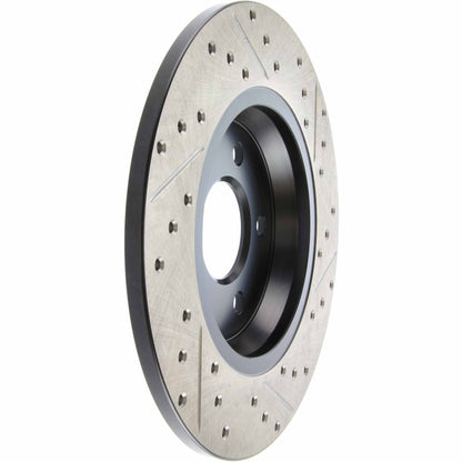 StopTech Sport Drilled/Slotted Brake Rotor; Rear Right