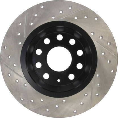 StopTech Sport Drilled/Slotted Brake Rotor; Rear Left