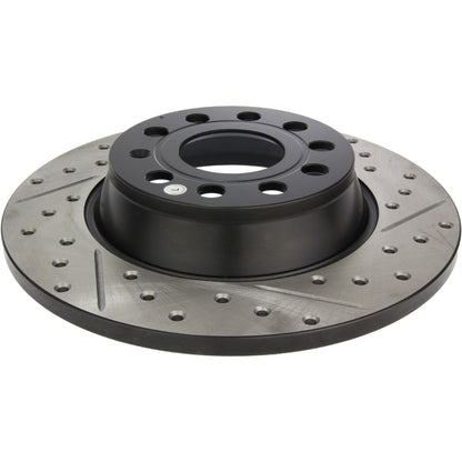 StopTech Sport Drilled/Slotted Brake Rotor; Rear Left