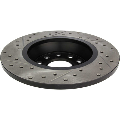 StopTech Sport Drilled/Slotted Brake Rotor; Rear Left