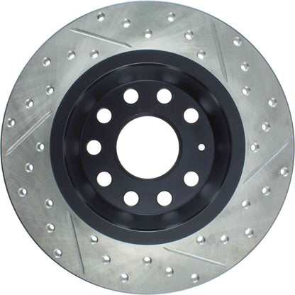 StopTech Sport Drilled/Slotted Brake Rotor; Rear Right