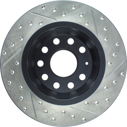 StopTech Sport Drilled/Slotted Brake Rotor; Rear Right