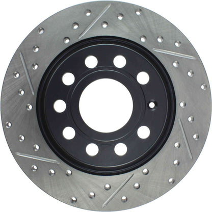 StopTech Sport Drilled/Slotted Brake Rotor; Rear Right