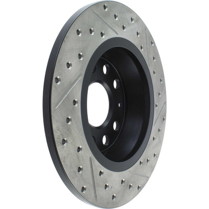 StopTech Sport Drilled/Slotted Brake Rotor; Rear Right