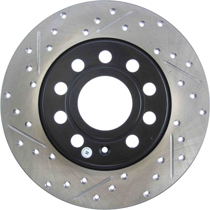 StopTech Sport Cryo Drilled/Slotted Brake Rotor; Rear Right