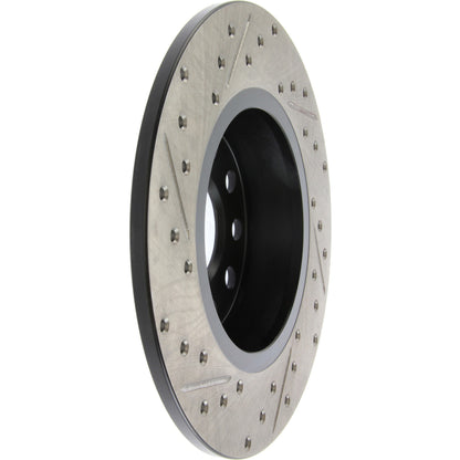 StopTech Sport Drilled/Slotted Brake Rotor; Rear Left