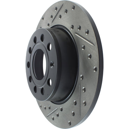 StopTech Sport Drilled/Slotted Brake Rotor; Rear Right