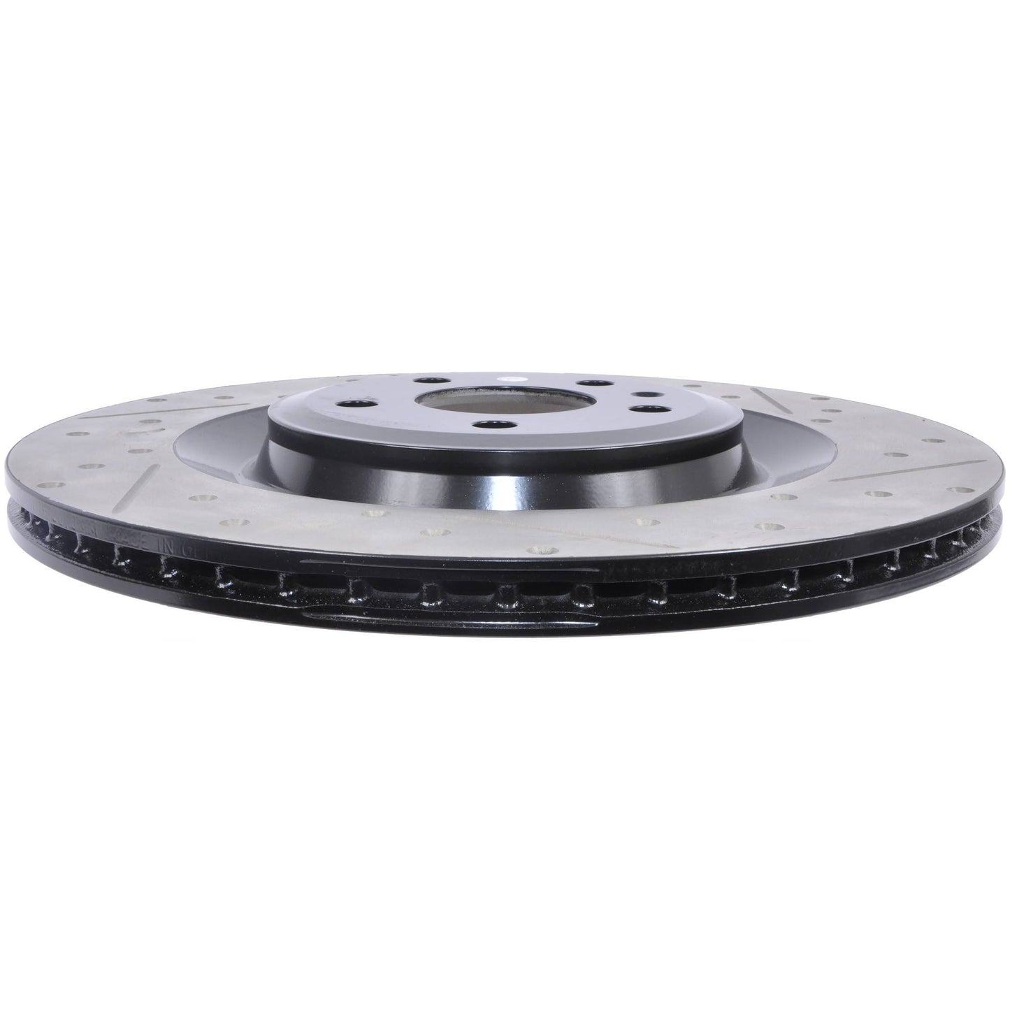 Stoptech 11-15 Audi A8 Quattro Sport Slotted & Drilled Left Rear Rotor 127.33133L