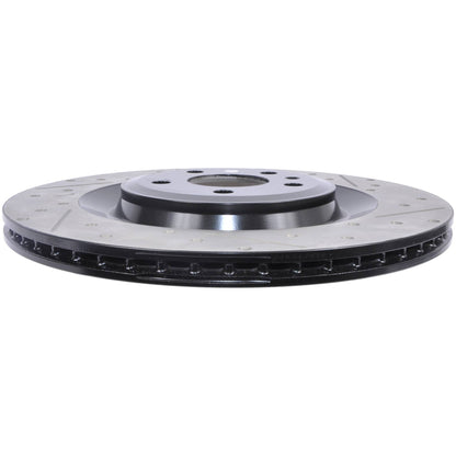 Stoptech 11-15 Audi A8 Quattro Sport Slotted & Drilled Left Rear Rotor 127.33133L