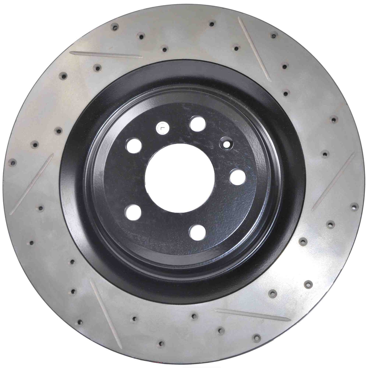 Stoptech 11-15 Audi A8 Quattro Sport Slotted & Drilled Left Rear Rotor 127.33133L