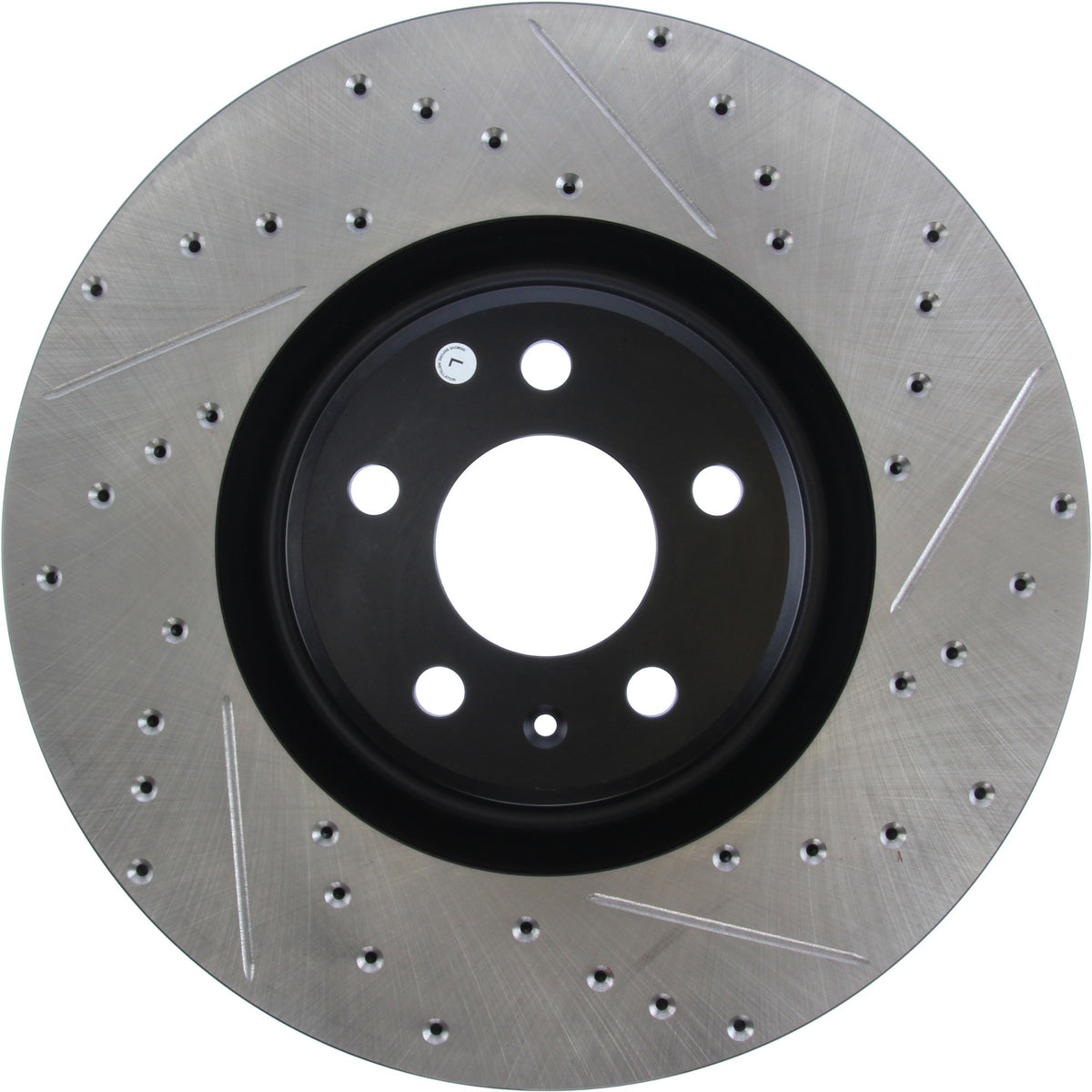 StopTech Sport Drilled/Slotted Brake Rotor; Front Left