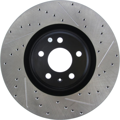StopTech Sport Drilled/Slotted Brake Rotor; Front Left