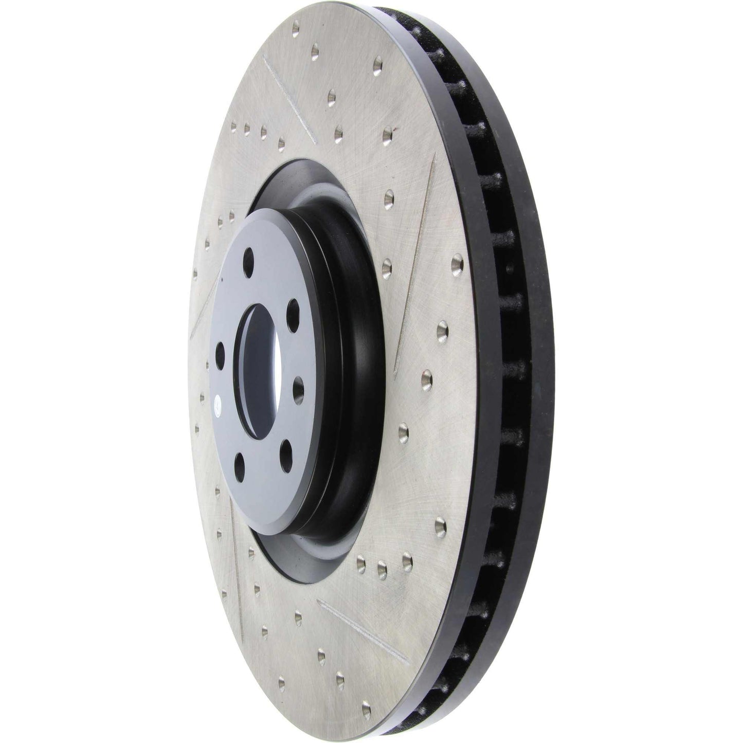 StopTech Sport Drilled/Slotted Brake Rotor; Front Left