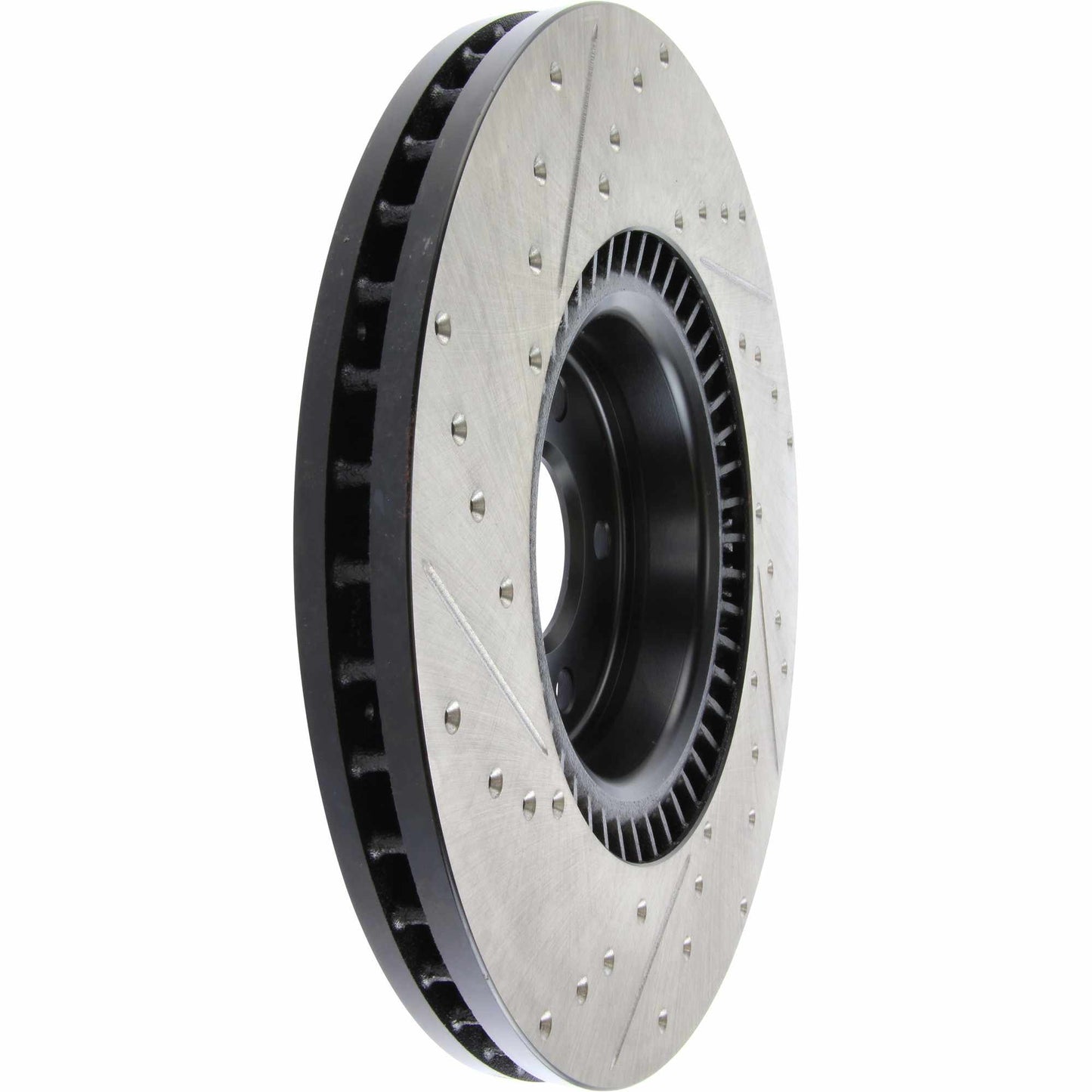 StopTech Sport Drilled/Slotted Brake Rotor; Front Left