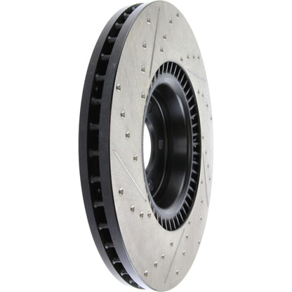 StopTech Sport Drilled/Slotted Brake Rotor; Front Left