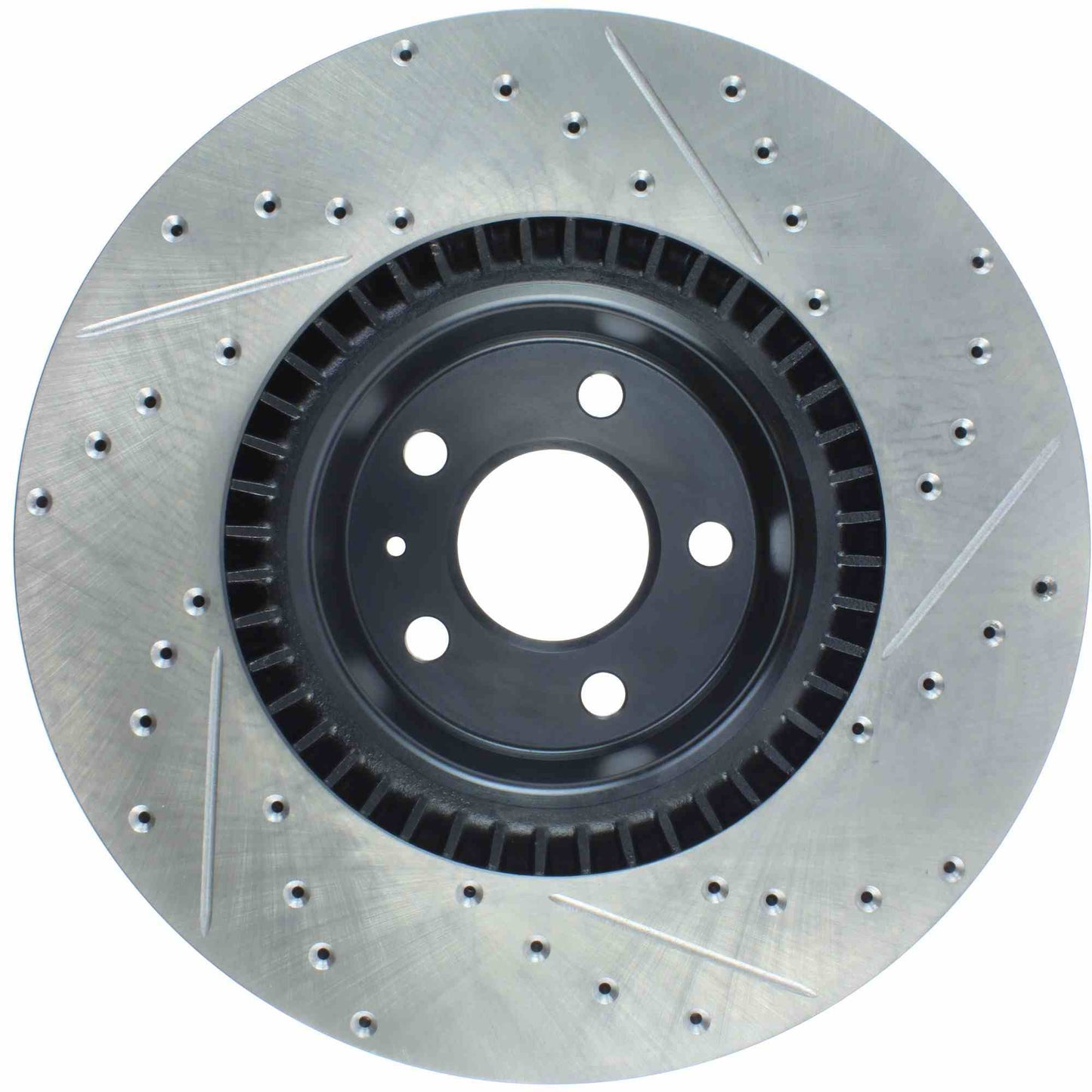 StopTech Sport Drilled/Slotted Brake Rotor; Front Right