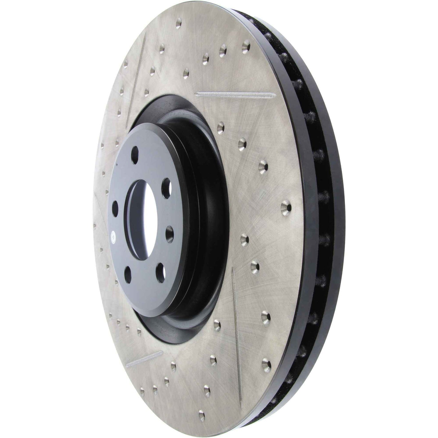 StopTech Sport Drilled/Slotted Brake Rotor; Front Right