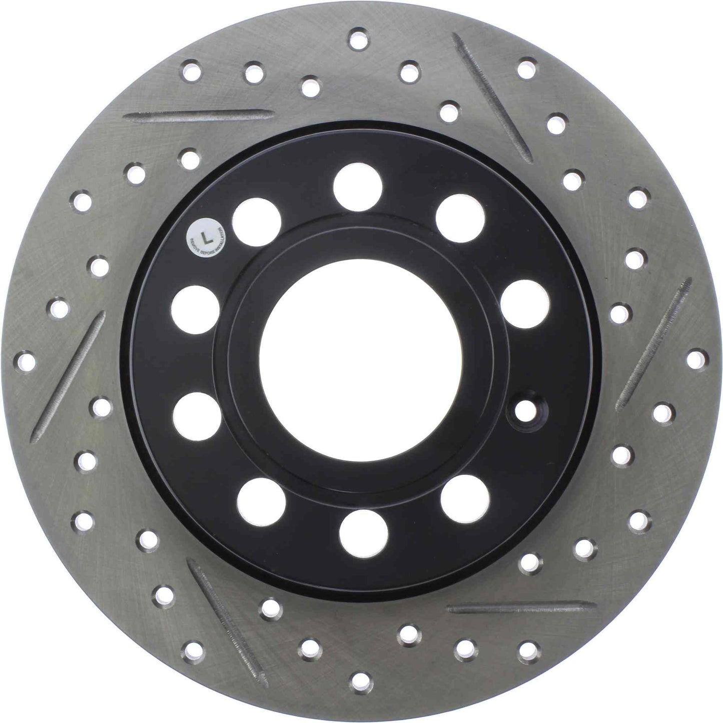 StopTech 11-17 Volkswagen Jetta /Golf / Golf GTI Cryo Slotted & Drilled Rear Left Rotor 127.33135CL