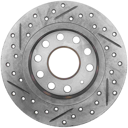StopTech 11-17 Volkswagen Jetta /Golf / Golf GTI Cryo Slotted & Drilled Rear Right Rotor 127.33135CR
