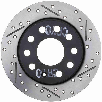 StopTech 11-17 Volkswagen Jetta /Golf / Golf GTI Cryo Slotted & Drilled Rear Right Rotor 127.33135CR