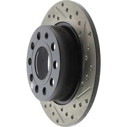 StopTech 11-17 Volkswagen Jetta /Golf / Golf GTI Slotted & Drilled Rear Left Rotor 127.33135L