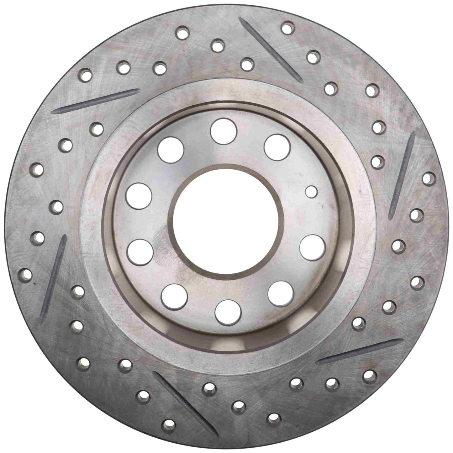 StopTech 11-17 Volkswagen Jetta /Golf / Golf GTI Slotted & Drilled Rear Right Rotor 127.33135R