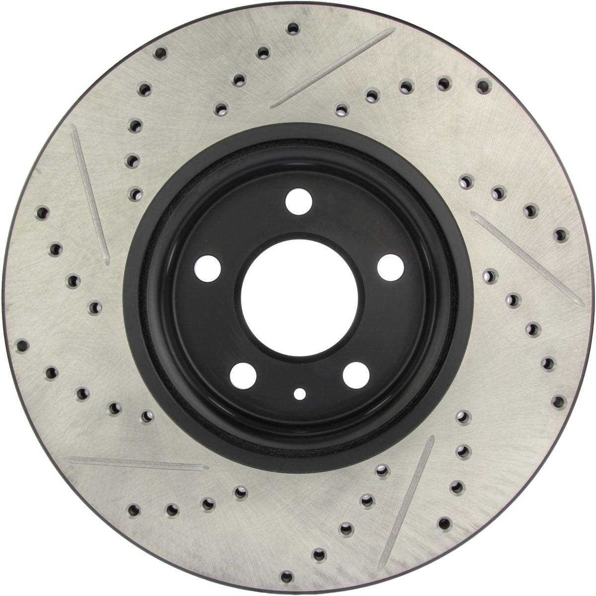 StopTech Sport Drilled/Slotted Brake Rotor; Front Left