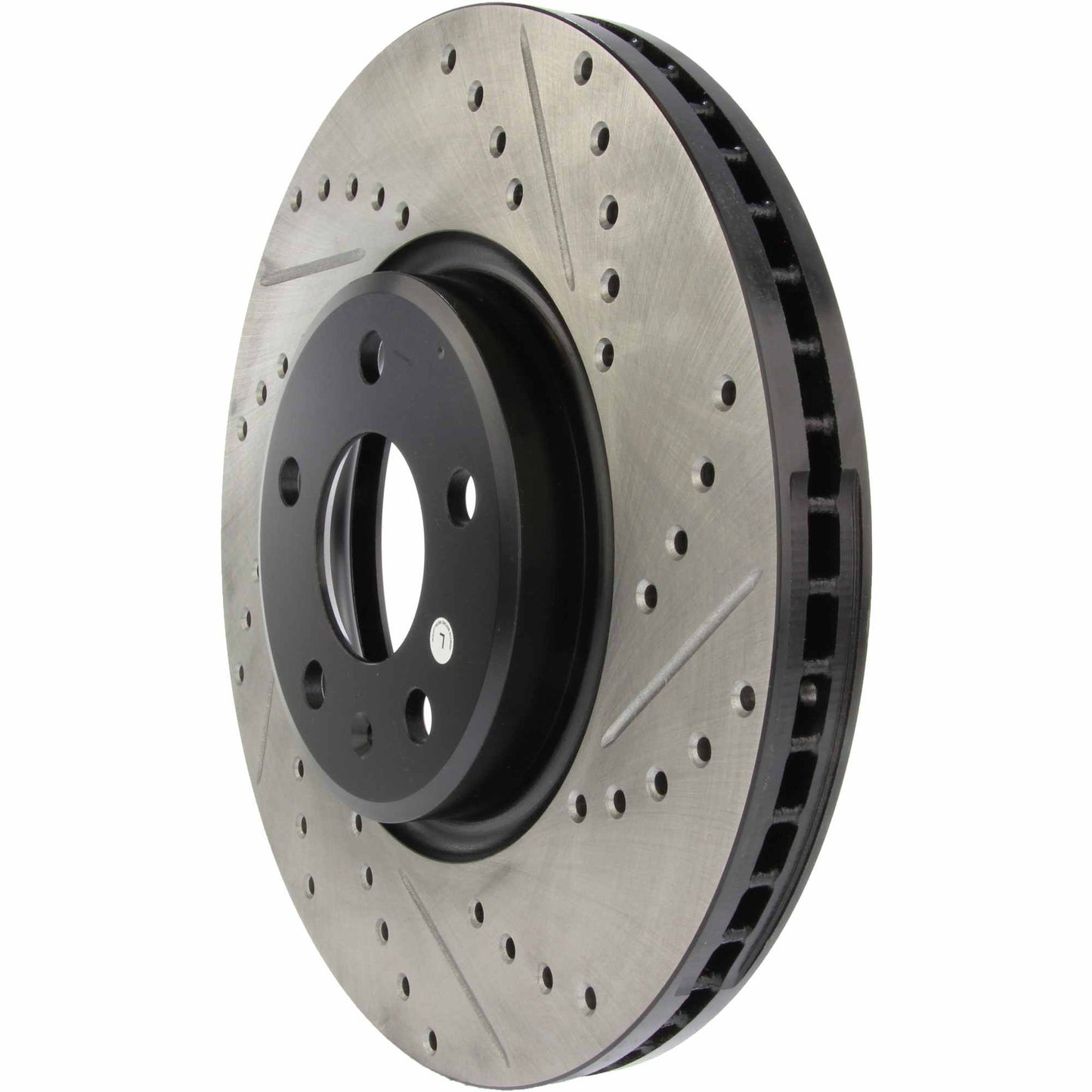 StopTech Sport Drilled/Slotted Brake Rotor; Front Left
