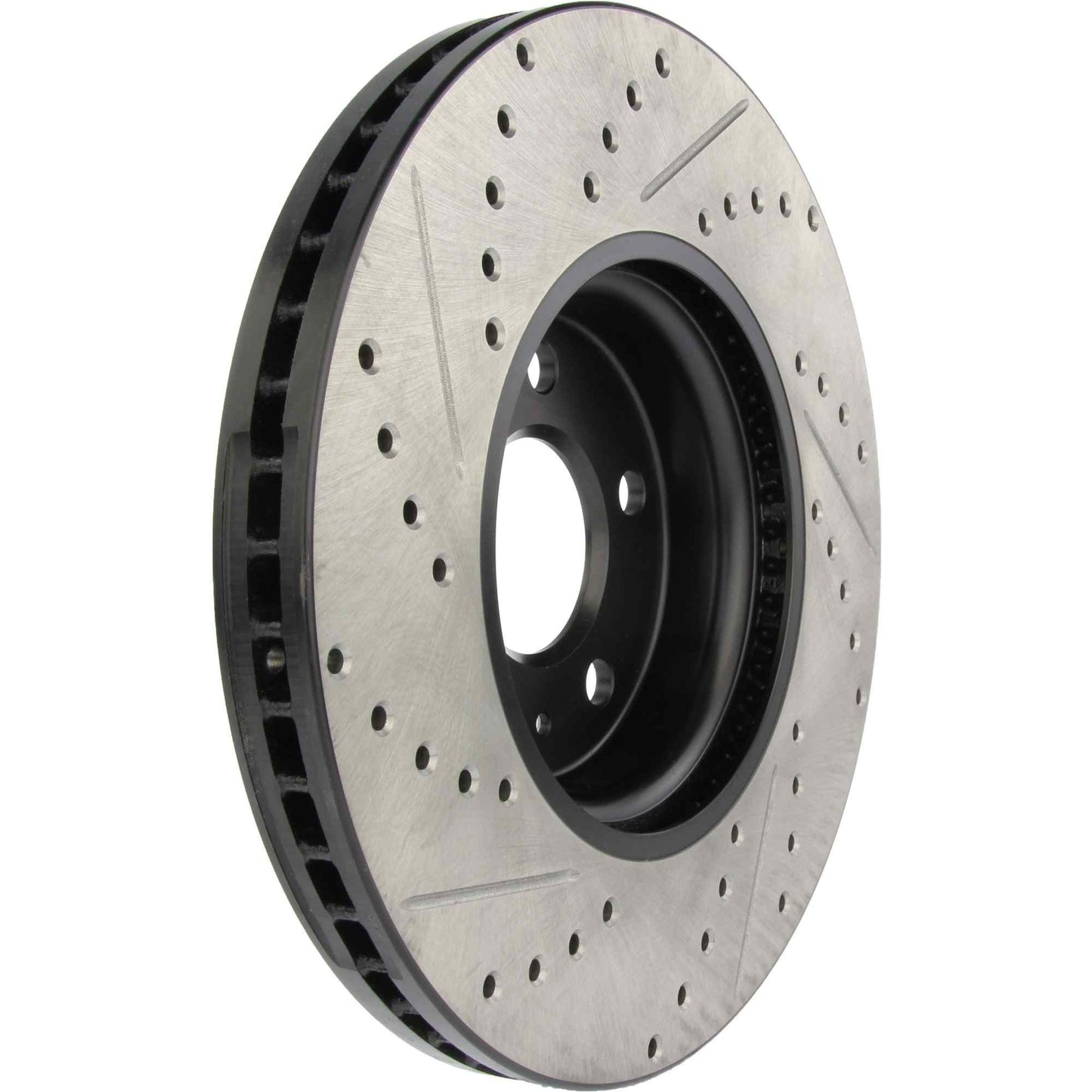 StopTech Sport Drilled/Slotted Brake Rotor; Front Left